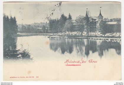 Austria, Hilmteich bei Graz old postcard travelled 1900? Graz to Windisch-Feistritz (Slovenska Bistrica) b180301