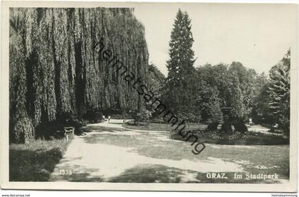 Graz - Im Stadtpark - Foto-AK - Verlag Jos. A. Kienreich Graz gel. 1929