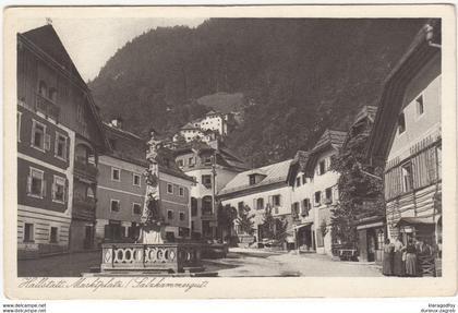 Hallstatt Market old postcard 1922 unused b170720