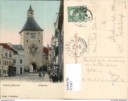 571927,tolle AK Vöcklabruck Vorstadt Vorstadtplatz