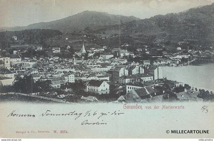 AUSTRIA - Gmunden - Gmunden von der Marienwarte 1899