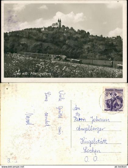 Pöstlingberg-Linz Linz a.d. Donau Pöstlingberg Panorama Fernansicht 1955