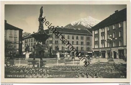 Innsbruck - Rudolsbrunnen - Bozner Platz - Foto-AK - Verlag Wilhelm Stempfle Innsbruck