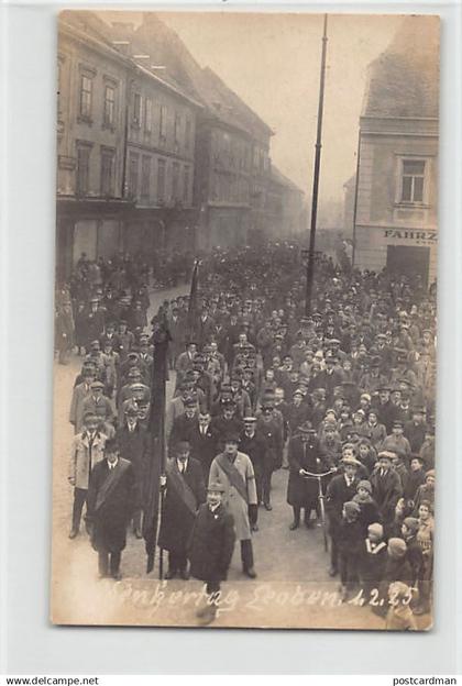 Österreich - Leoben (ST) Versammlung für den Freidenker Tag  1. Februar 1925