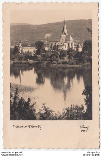 Maria Wörth old postcard travelled 1934 b181115