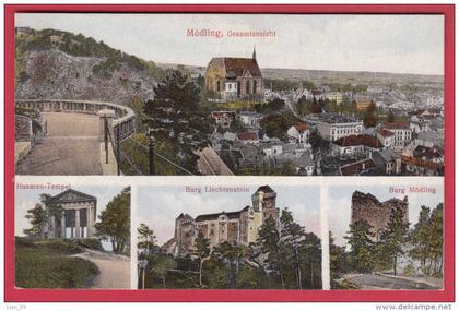 169351 / Mödling , Gesamtansicht, Husaren - Tempel, Burg Mödling, Burg Liechtenstein Austria Österreich Autriche