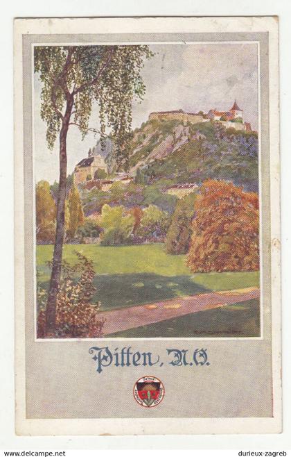 Pitten old DSV illustrated postcard posted 1918 b200621*