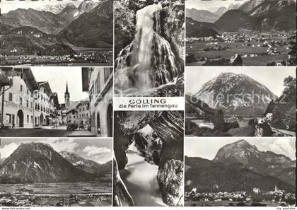 72210282 Golling Salzach Dachstein Wasserfall St Nikolaus Marktstrasse  Golling