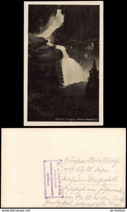 Krimml Krimmler Wasserfälle Krimml Pinzgau unterer Wasserfall 1928