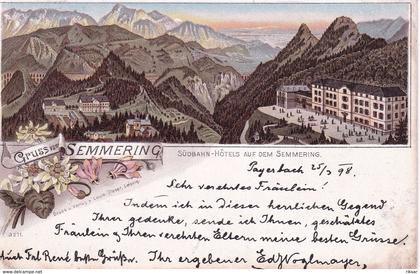 AUTRICHE(SEMMERING) GRUSS(HOTEL)