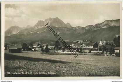 St. Johann in Tirol - Bahnhof - Eisenbahn - Foto-Ansichtskarte