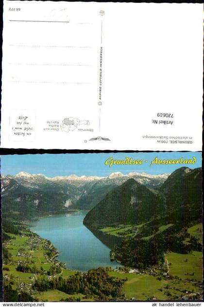 720619 Fliegeraufnahme Grundlsee Ausserland pub Alpine Luftbild 68772