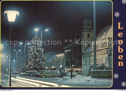 72550346 Leoben Montanistische Universitaet Winter Nacht Leoben