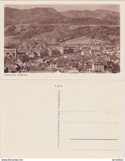 Ansichtskarte Kapfenberg Panorama 1940