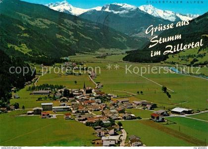 73204046 Stumm Zillertal Fliegeraufnahme  Stumm Zillertal