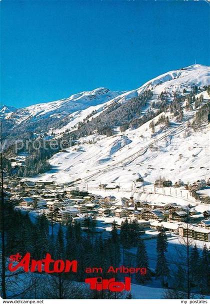 73303596 St Anton Arlberg Panorama Wintersportplatz Alpen St Anton Arlberg