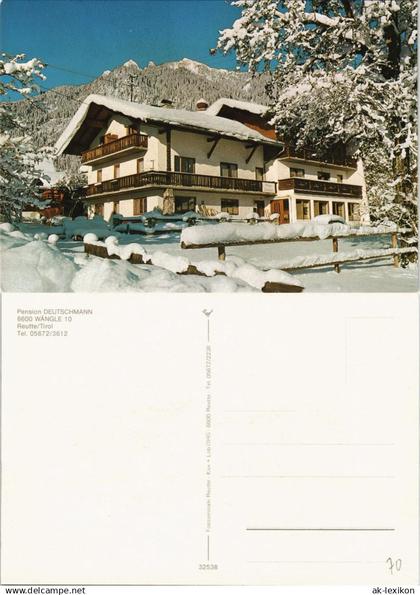 Reutte Partie an der Pension DEUTSCHMANN, Wängle Reutte Tirol 1970