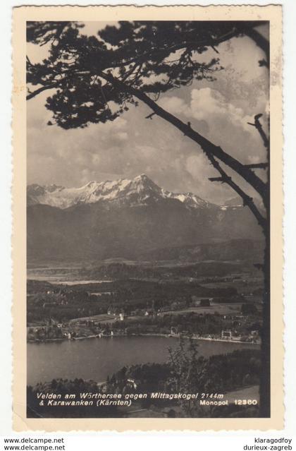 Velden old postcard posted 193? b191210