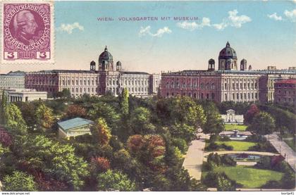 PC - AK - Wien Wenen Vienna - Volksgarten mit Museum - 1913