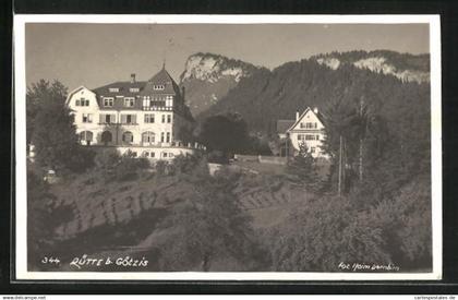 AK Götzis, Zwei Häuser in Strassenpartie Rütte