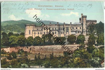 Wolfsberg - Gräfl. Henckel von Donnermarck'sches Schloss - Verlag Fritz Steinwender Wolfsberg