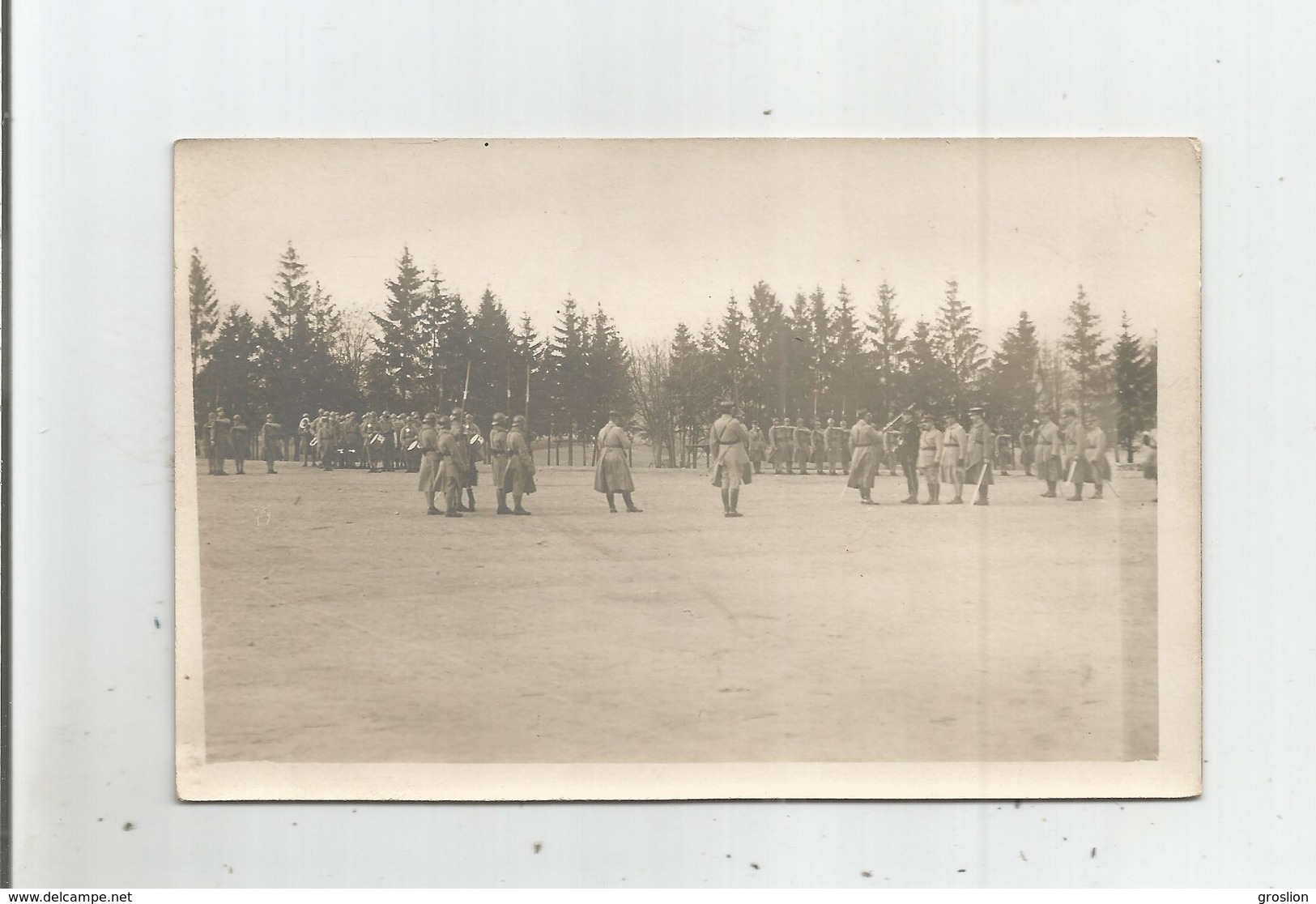 AUTUN (SAONE ET LOIRE) CARTE PHOTO REVUE MILITAIRE DU 16 MARS 1921 (PHOTO ROBB AUTUN)