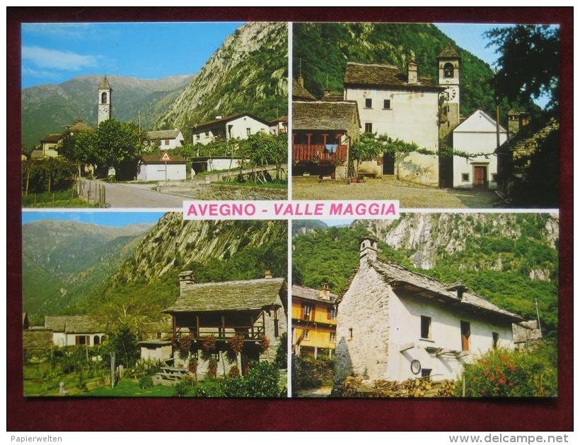 Avegno-Gordevio (TI) - Mehrbildkarte "Avegno - Valle Maggia"