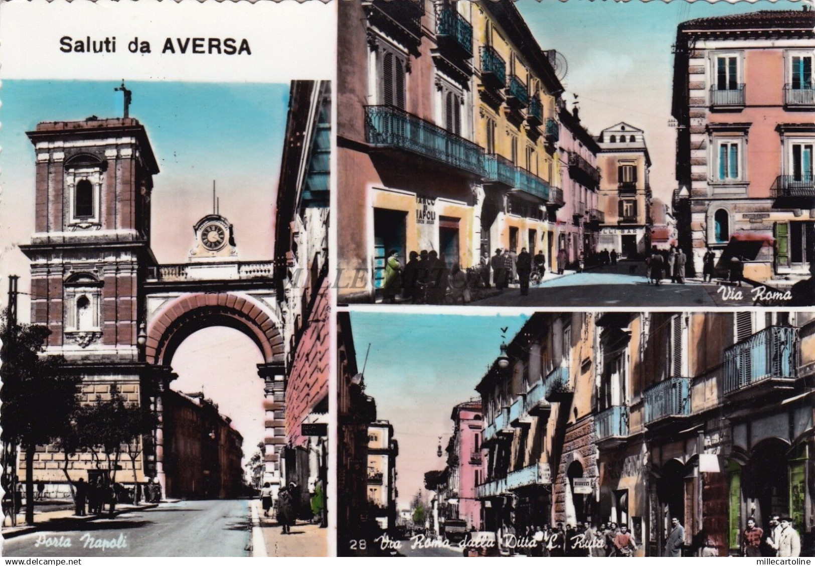 AVERSA - Saluti - Vedute 1957