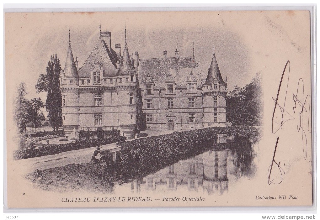 Azay-le-Rideau - Château Façades Orientales