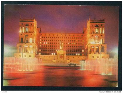 Baku / Bakou - GOVERNMENT HOUSE NIGHT - Stationary Azerbaïjan 108216