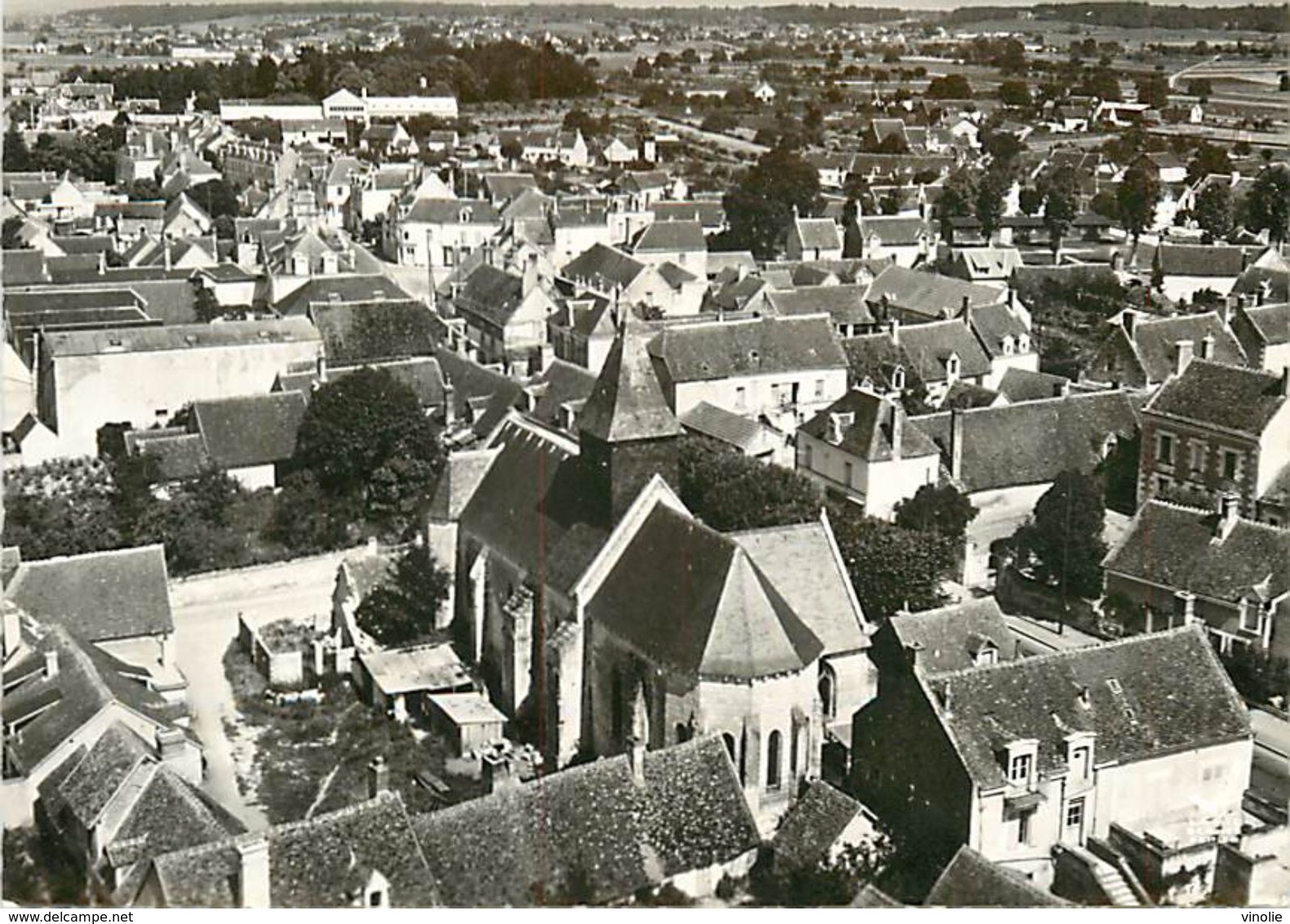 B18-527 : VUE AERIENNE DE NOYERS SUR CHER