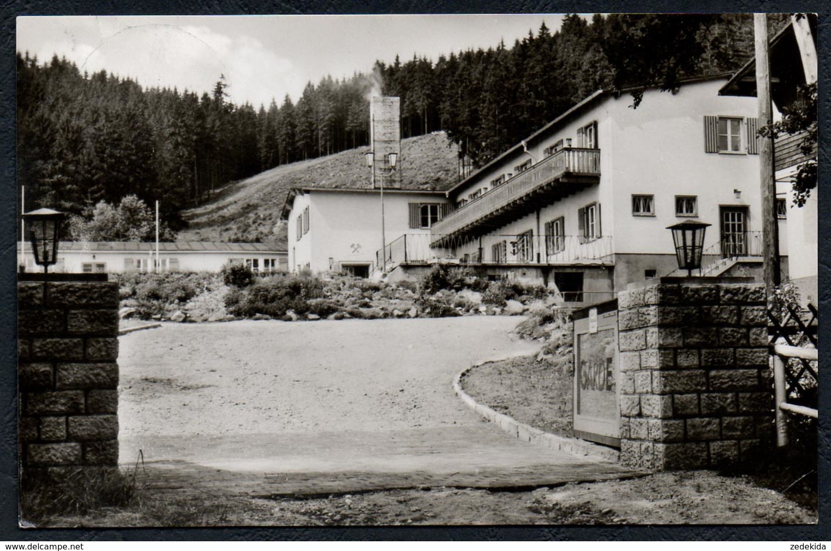 B2846 - Frankenhain - Ferienheim Junge Garde d. Braunkohlenwerk Geiseltal Mitte - gel 1964