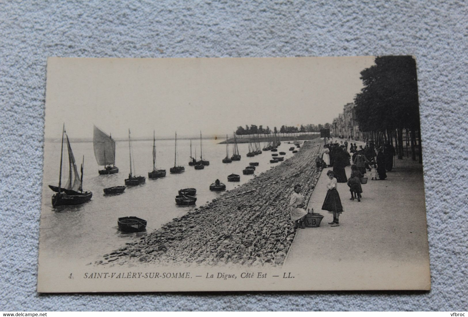 B299, Saint Valery sur Somme, la digue côté Est, Somme 80