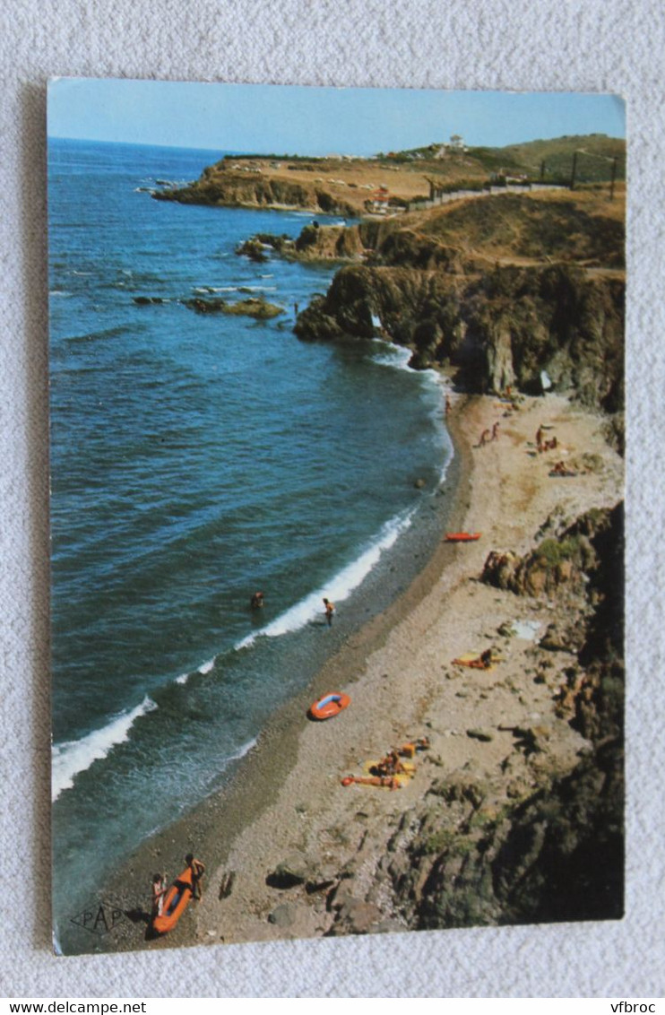 B439, Cpm 1977, Argeles sur mer, le Racou, les rochers, Pyrénées orientales 66