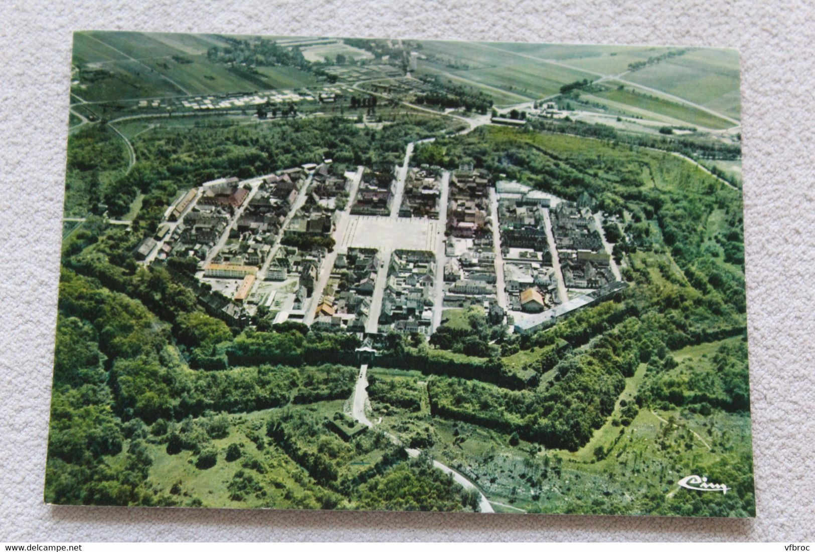 B475, Cpm, Neuf Brisach, vue générale aérienne, Haut Rhin 68