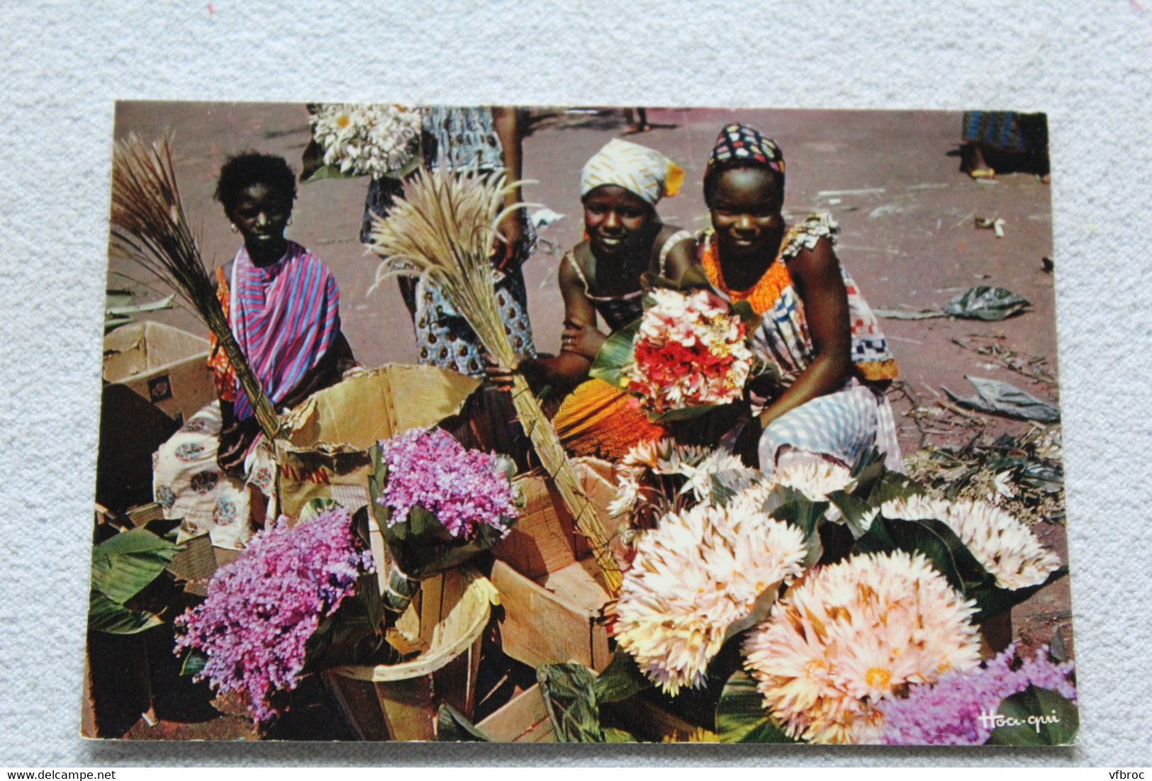 B521, Cpm, marchandes de fleurs, Afrique