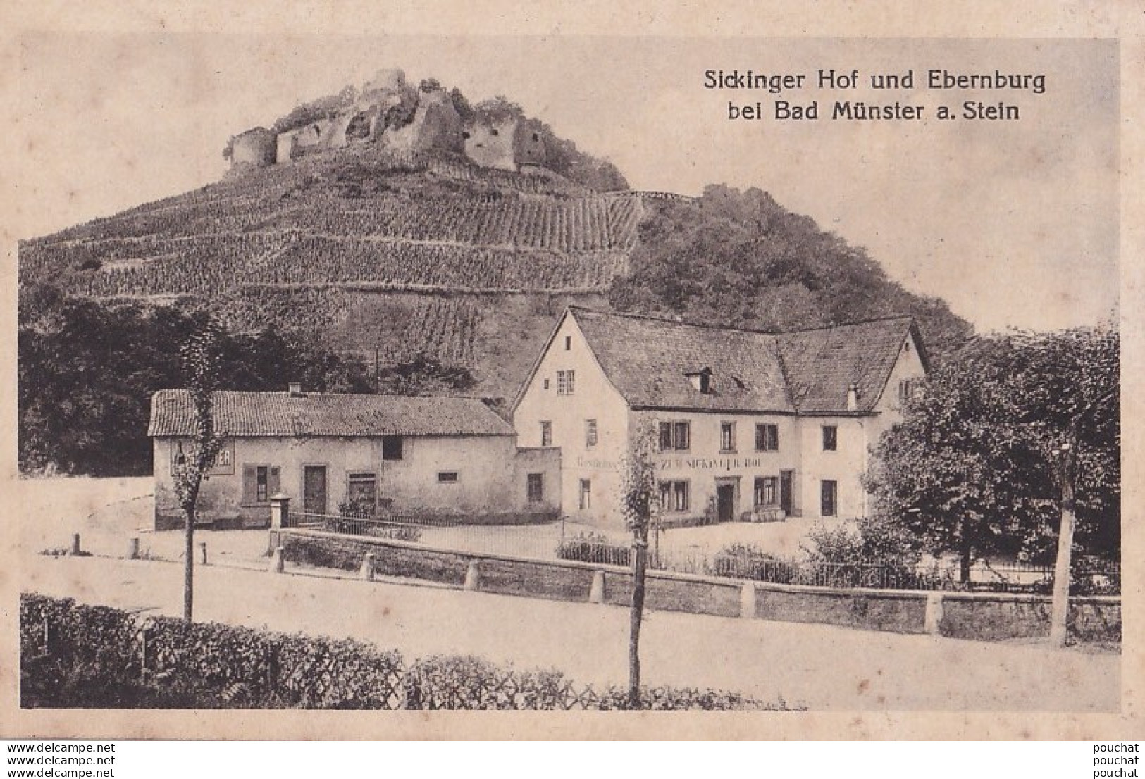 B6- BAD MUNSTER  A. STEIN -  SICKINGER HOF UND EBERNBURG   - ( 2 SCANS )