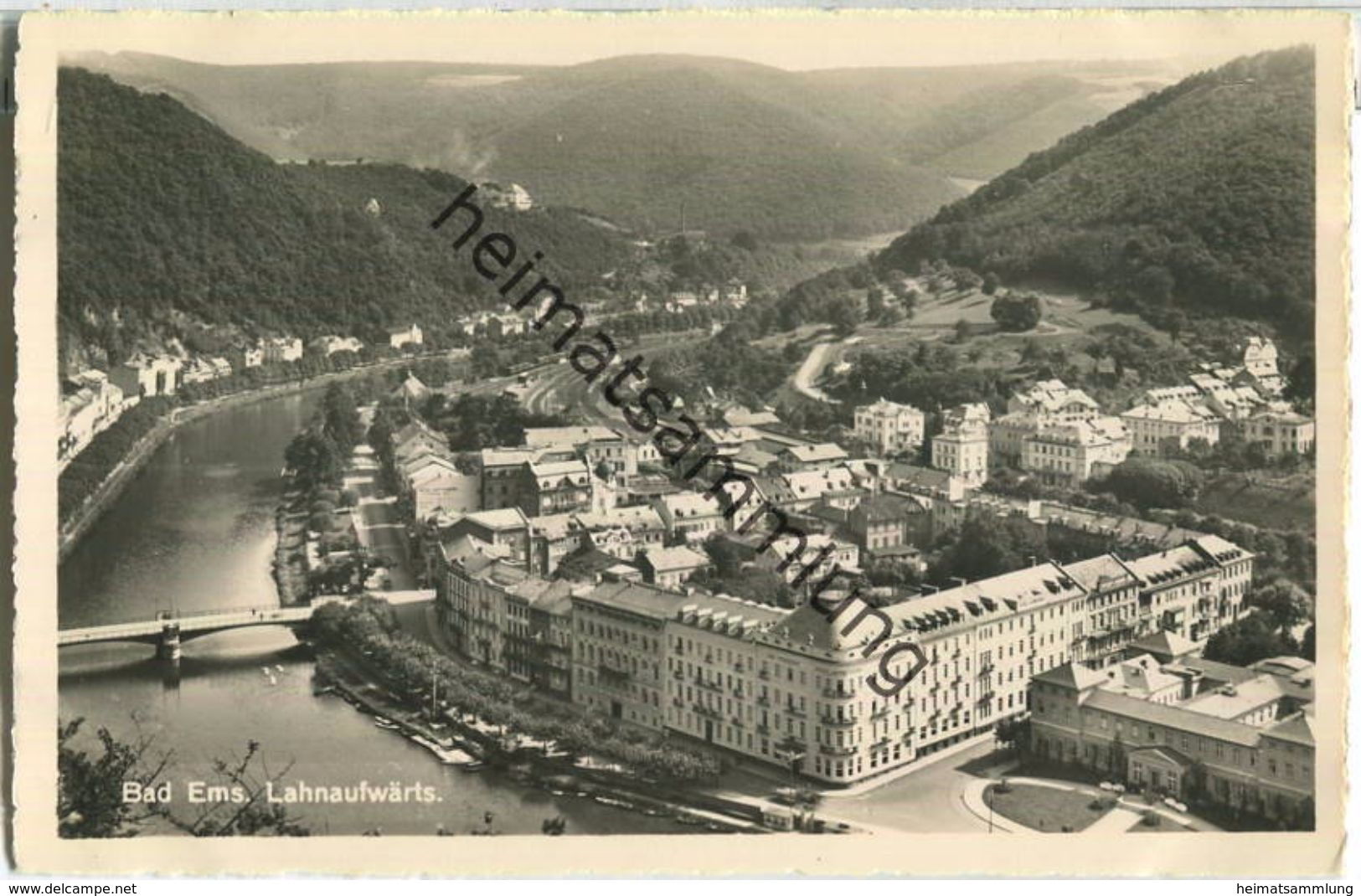 Bad Ems - Lahnaufwärts - Foto-Ansichtskarte - Verlag R. Kotalik Bad Ems