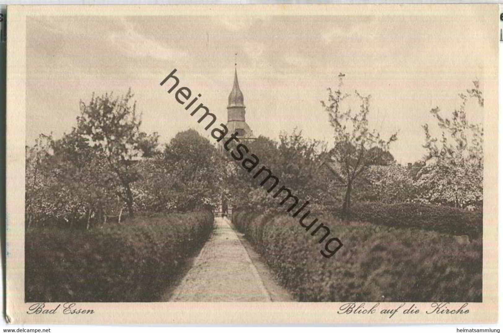 Bad Essen - Blick auf die Kirche - Verlag H. Hölting Bad Essen