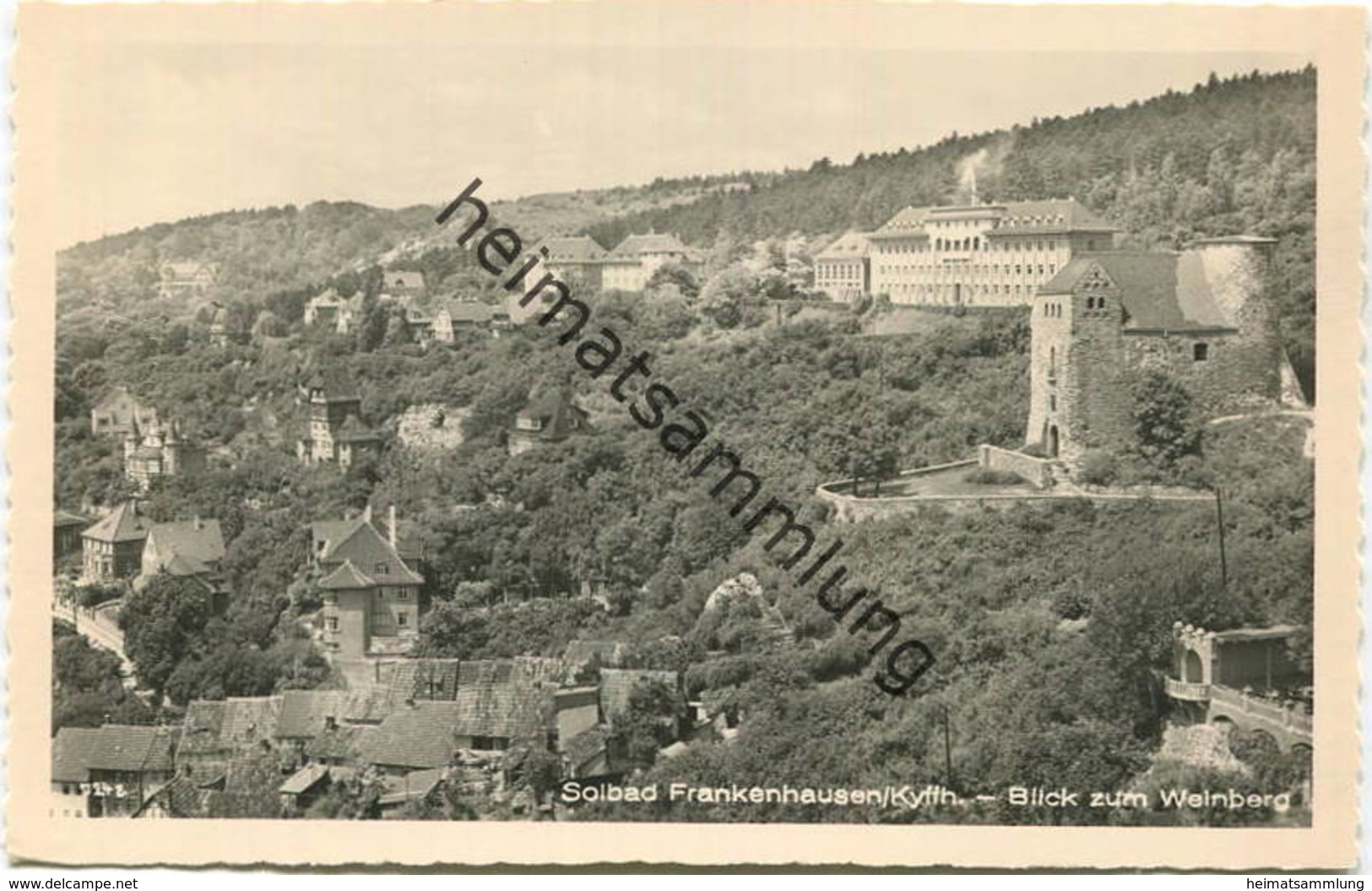 Bad Frankenhausen - Blick zum Weinberg - Foto-AK - Verlag Görtz Frankenhausen