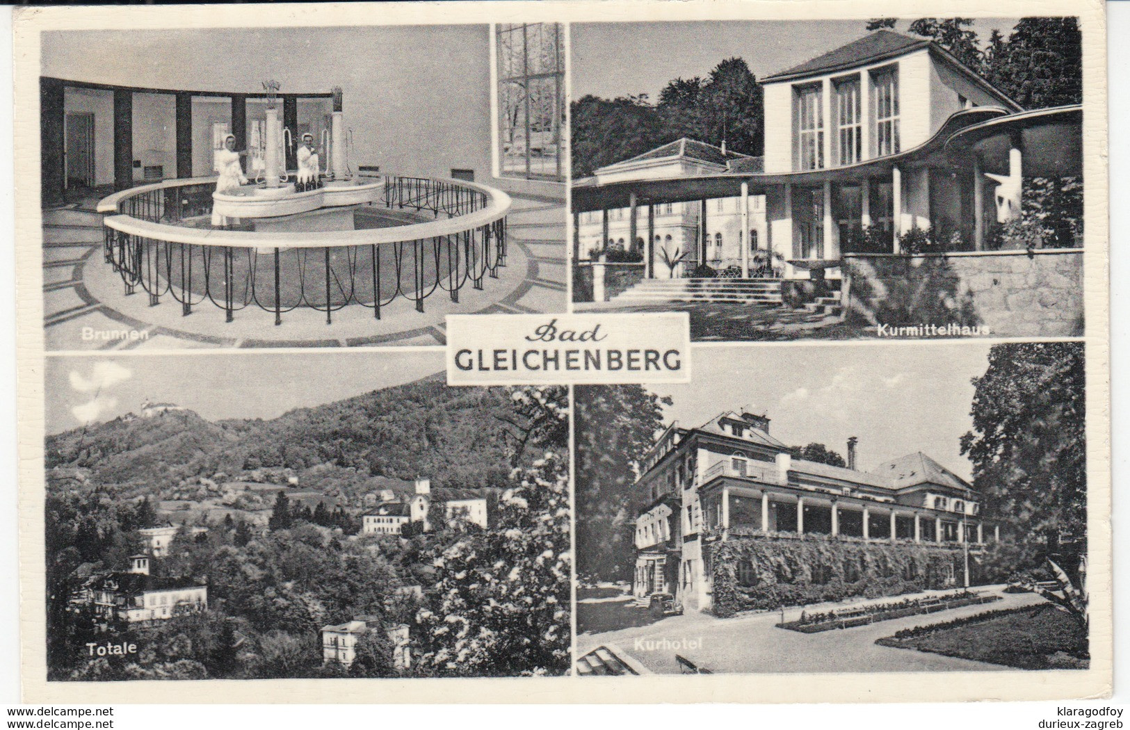 Bad Gleichenberg old postcard travelled 1958 b170907