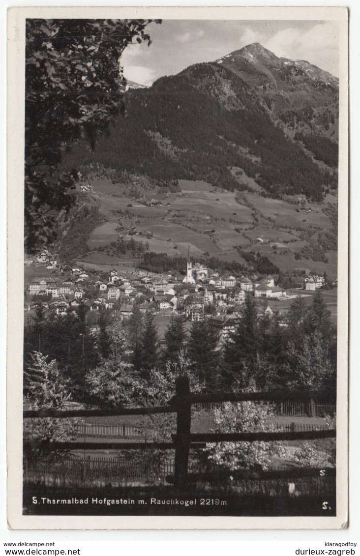 Bad Hofgastein old postcard 1940 unused b170810