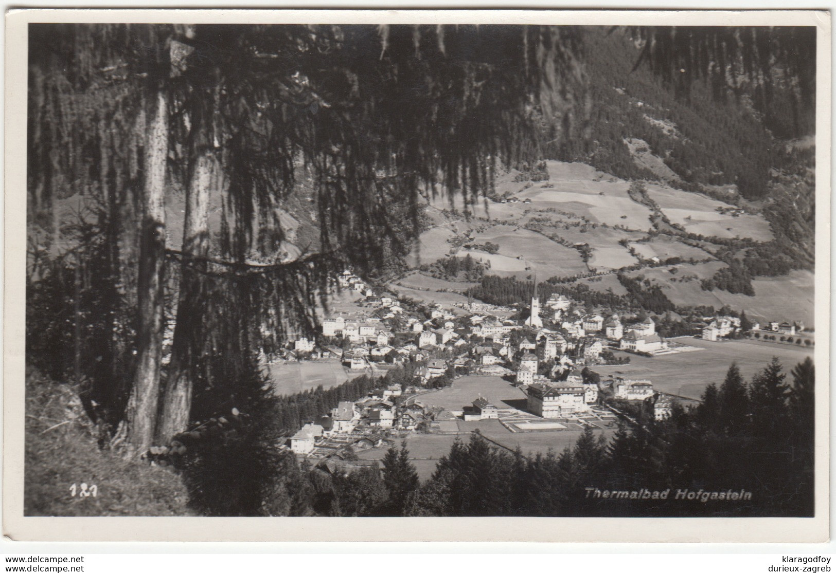 Bad Hofgastein old postcard 1940 unused b170810