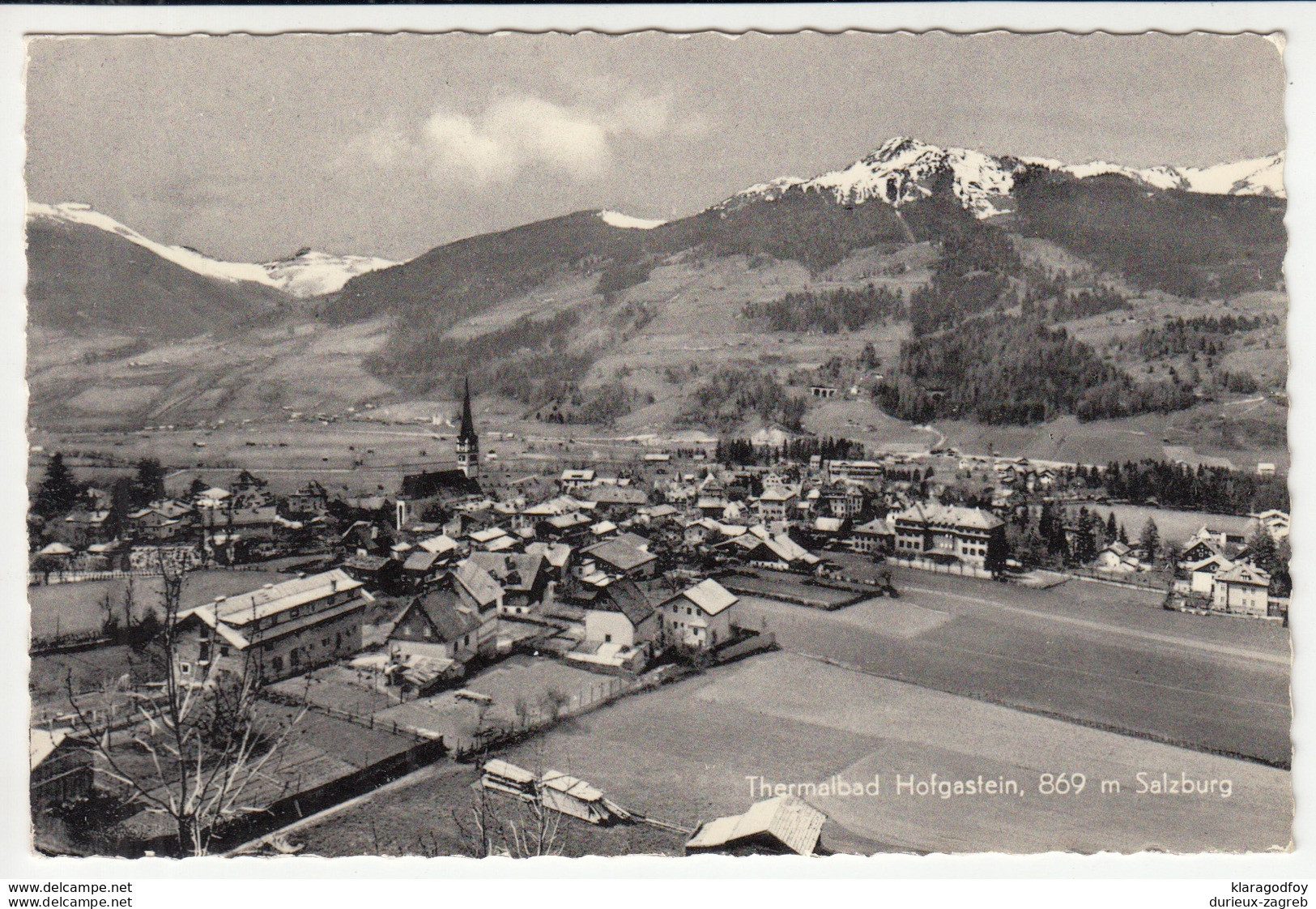 Bad Hofgastein old postcard travelled 1965 Bad Hofgastein Pmk b170605