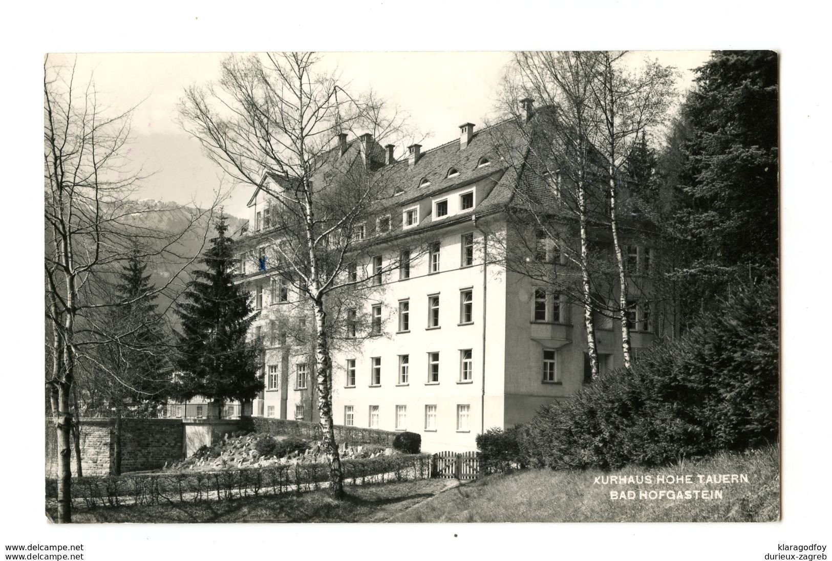 Bad Hofgastein postcard posted 1959 special pmk b200801