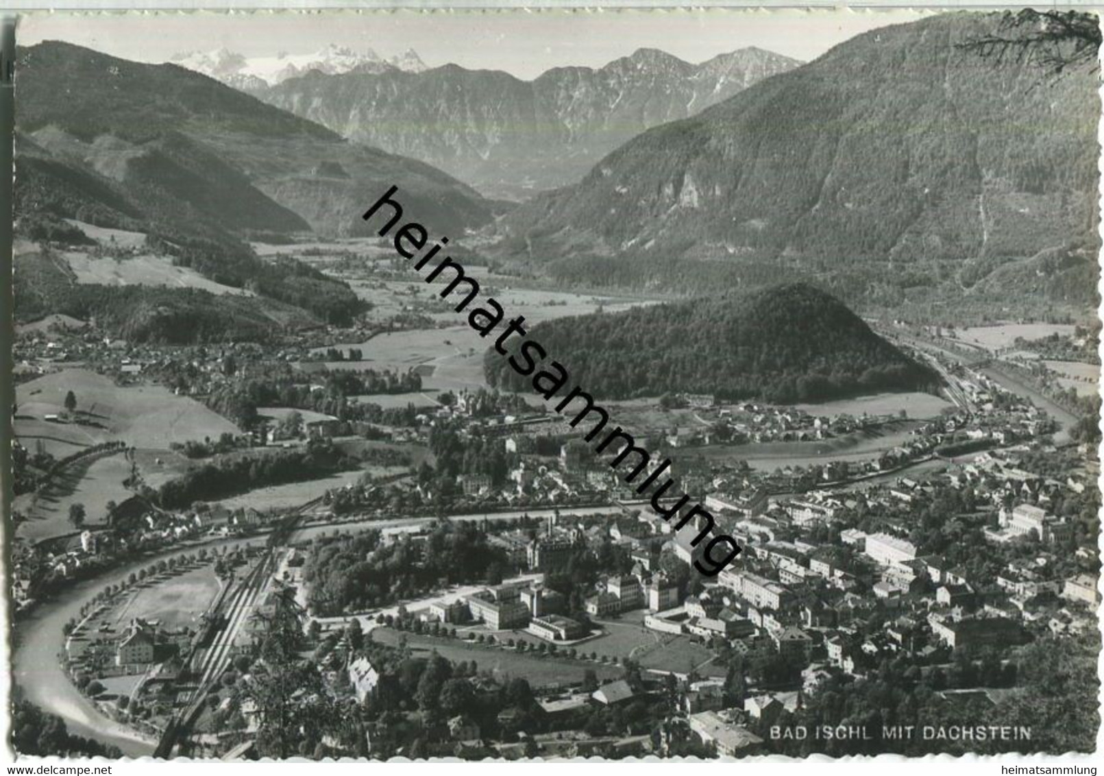 Bad Ischl mit Dachstein - Foto-AK Grossformat - Verlag Bährendt-Zwerger Bad Ischl