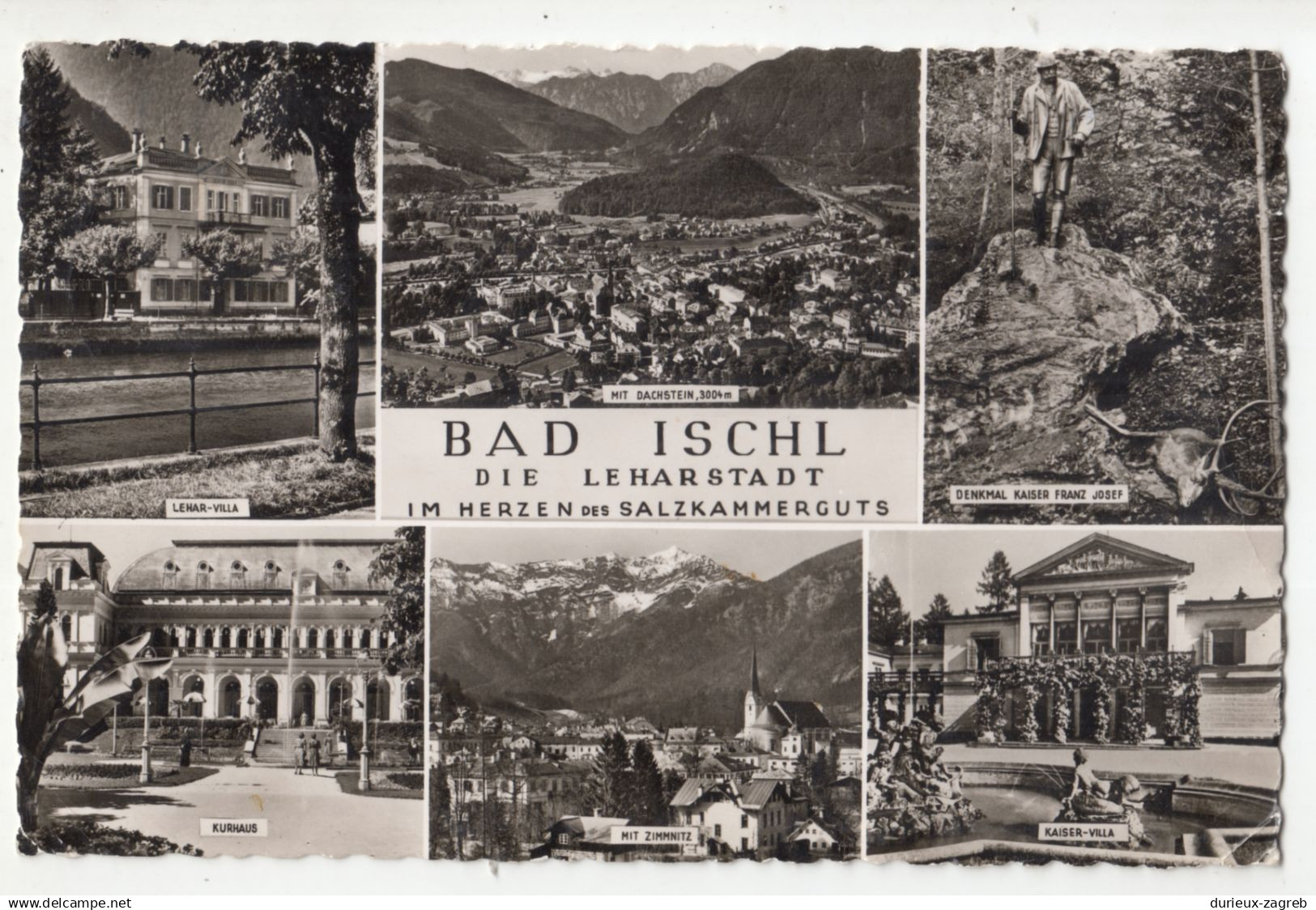 Bad Ischl old postcard posted 1957 Germany b211202