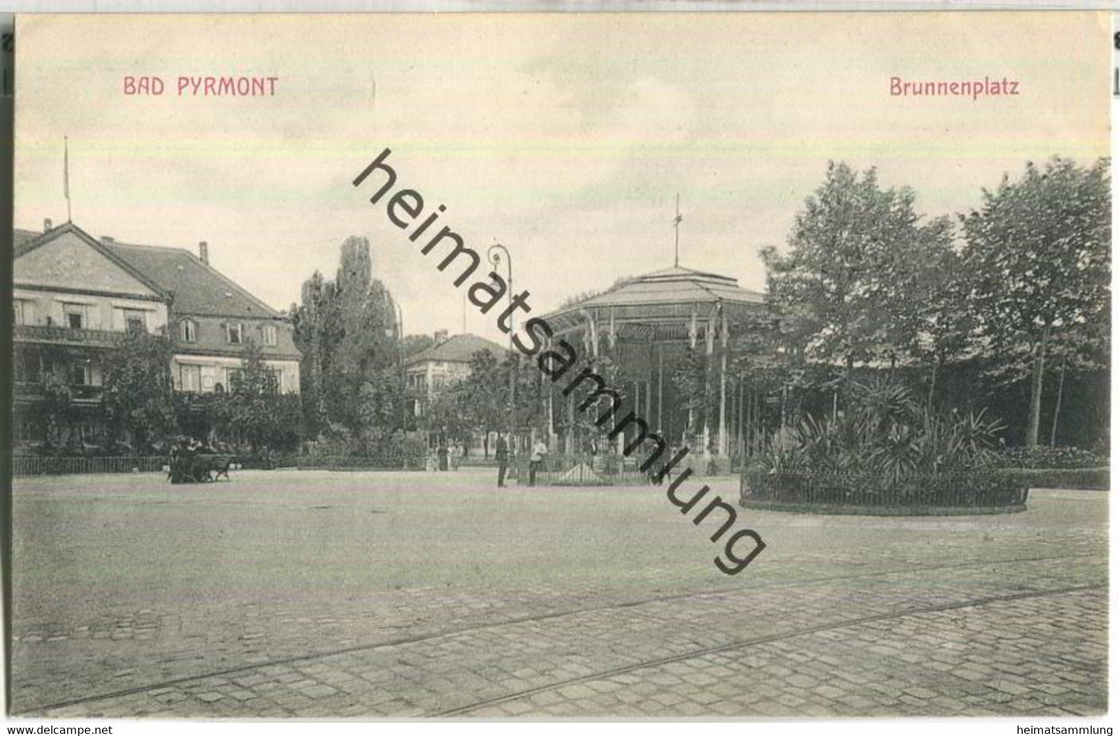 Bad Pyrmont - Brunnenplatz - Verlag Georg Brand Bad Pyrmont