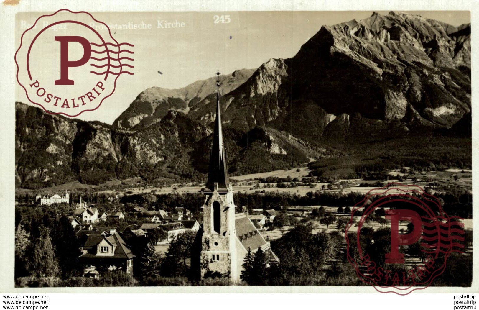 BAD RAGAZ PROTESTANTISCHE KIRCHE  Suiza Switzerland Suisse Schweiz