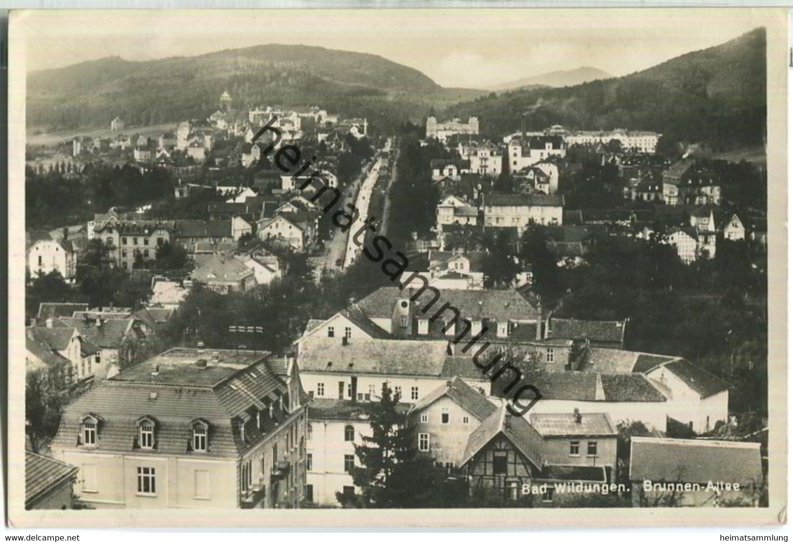 Bad Wildungen - Brunnen-Allee - Foto-Ansichtskarte - Verlag C. F. Rothauge Bad Wildungen